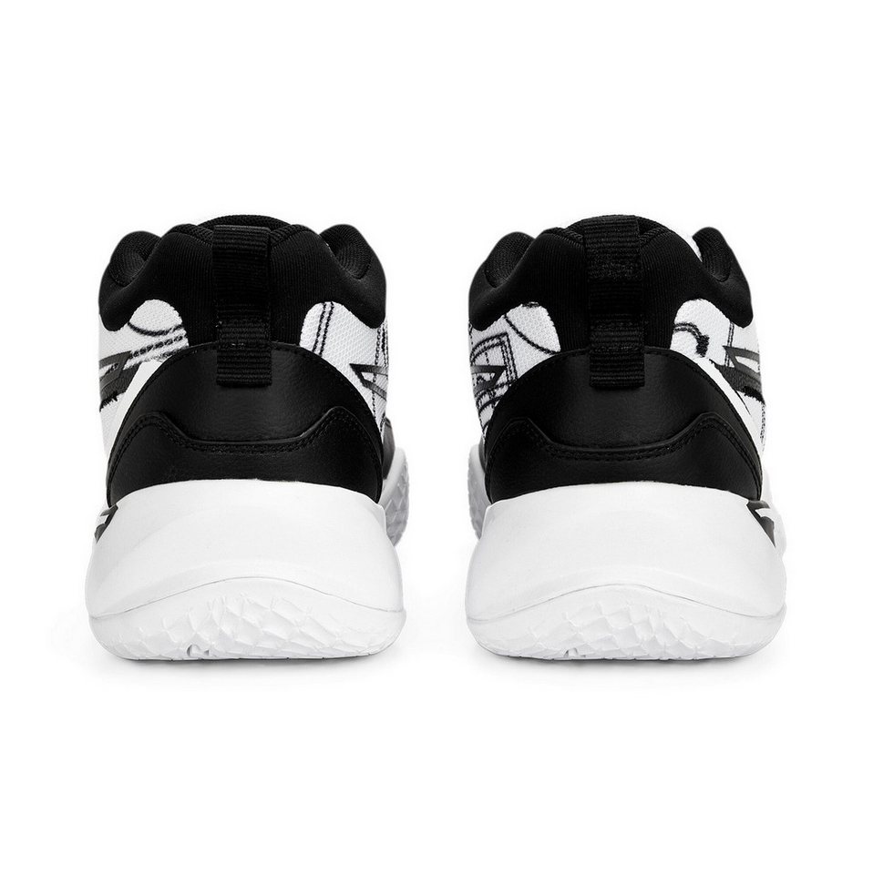 PUMA Hallen-Indoorschuhe Playmaker Pro Courtside weiss/schwarz Herren Handballschuh Bild 5