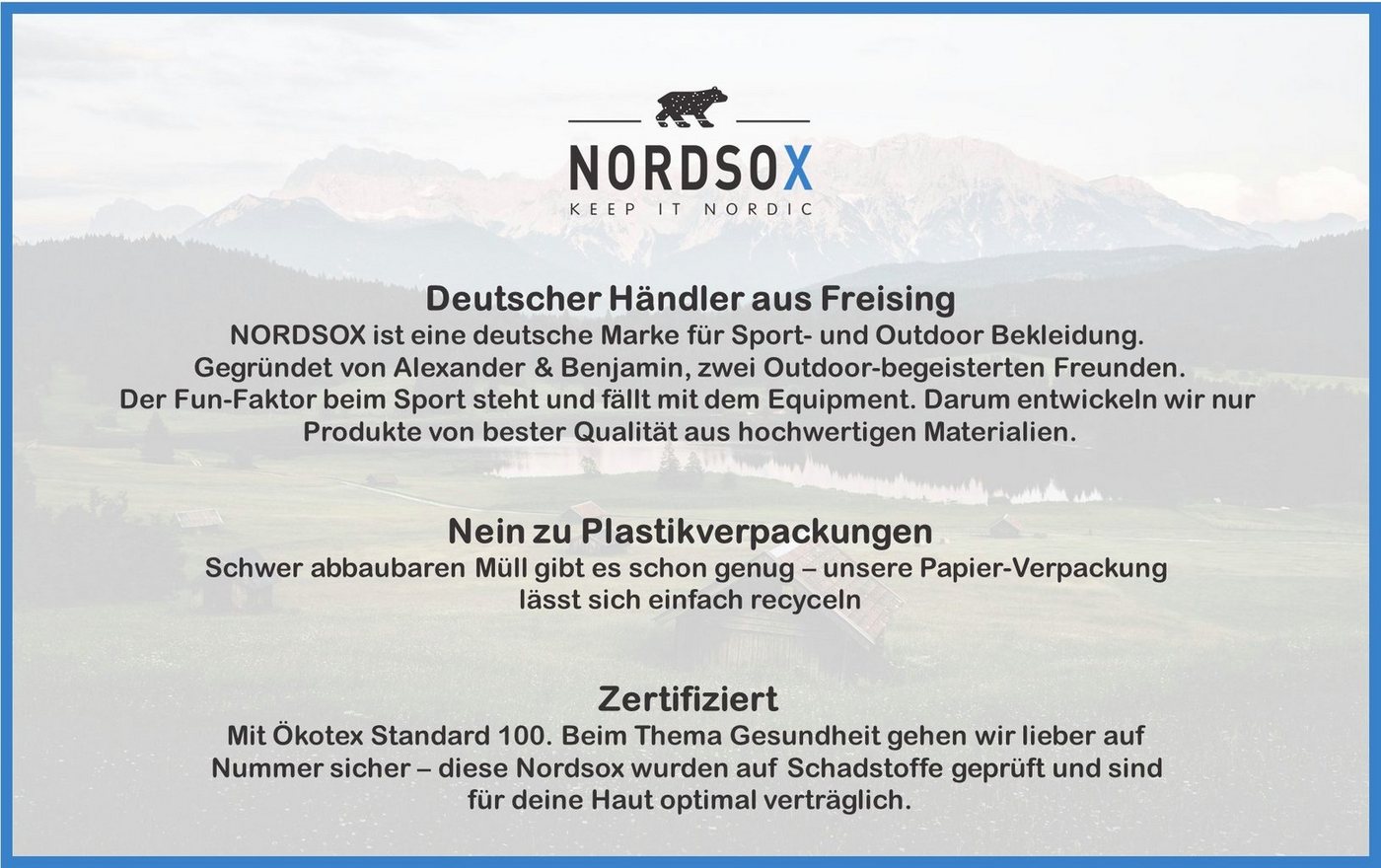 NORDSOX Wandersocken Merino Wolle für Damen und Herren (4-Paar) Klimaregulierend & gepolsterte Sohle und Ferse & weich & atmungsaktiv Bild 4
