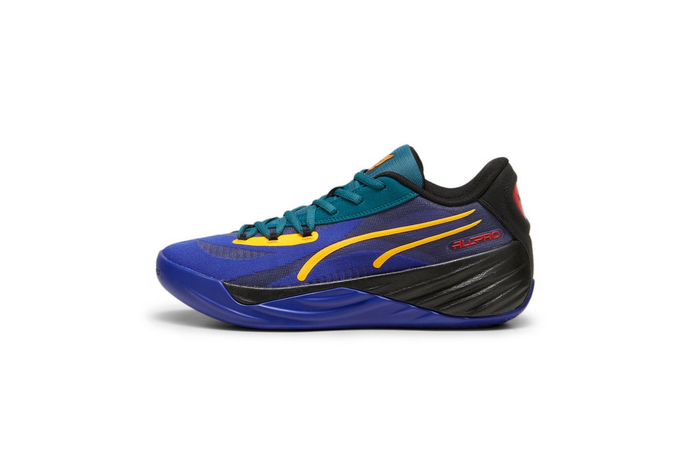 PUMA Hallen-Indoorschuhe All-Pro Nitro Crowd Craze blau/bunt Herren Badmintonschuh Bild 5