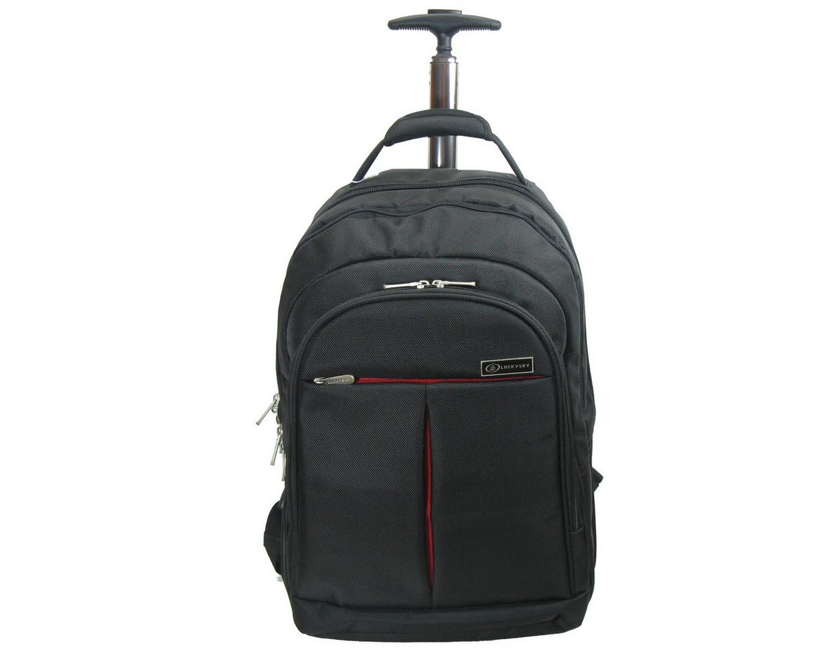 Platinet Kofferrucksack LuckySky, Rucksack und Trolley mit Rollen und Teleskopgriff