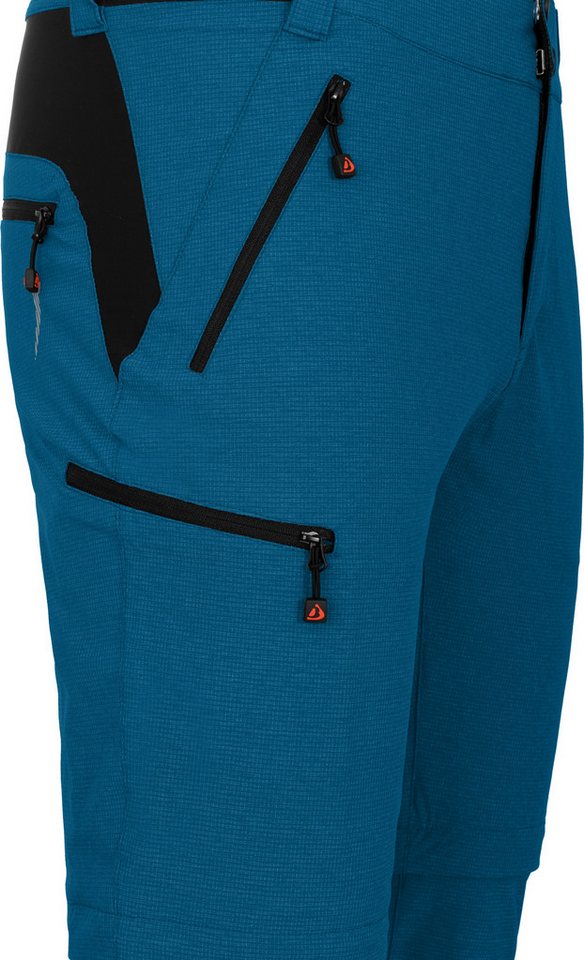 Bergson Outdoorhose PATTI Zipp-OFF Herren Outdoorhose & Radhose, robust, elastisch, Normalgrößen, Saphir Bild 2