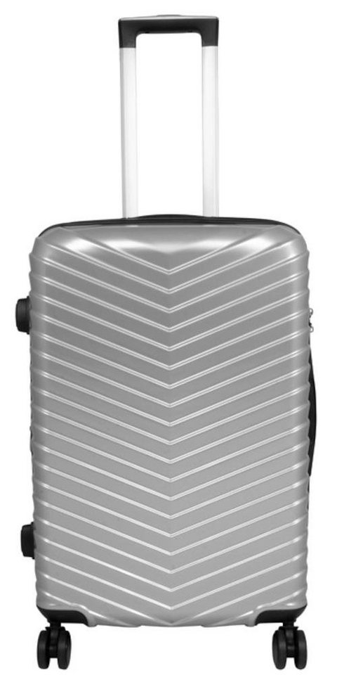 Warenhandel König Hartschalen-Trolley Aligse, 4 Rollen, mit Dehnfalte, aufrecht rollbar, TSA-Schloss Bild 2