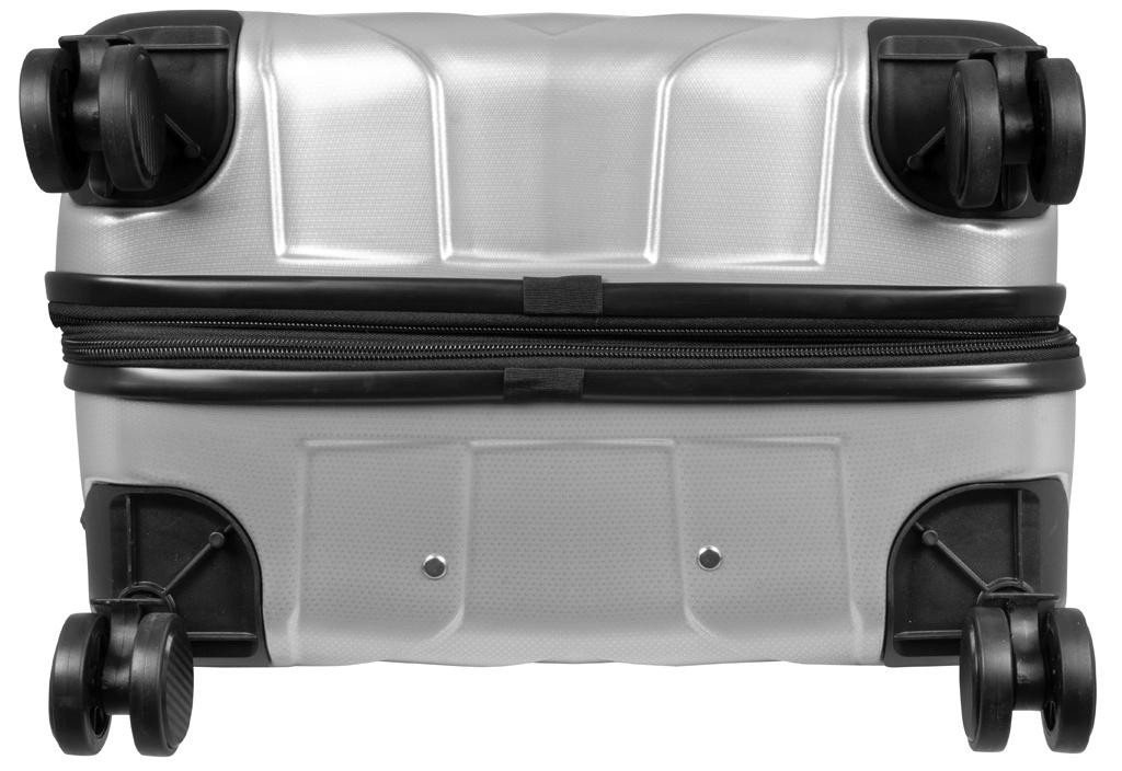 Warenhandel König Hartschalen-Trolley Aligse, 4 Rollen, mit Dehnfalte, aufrecht rollbar, TSA-Schloss Bild 3