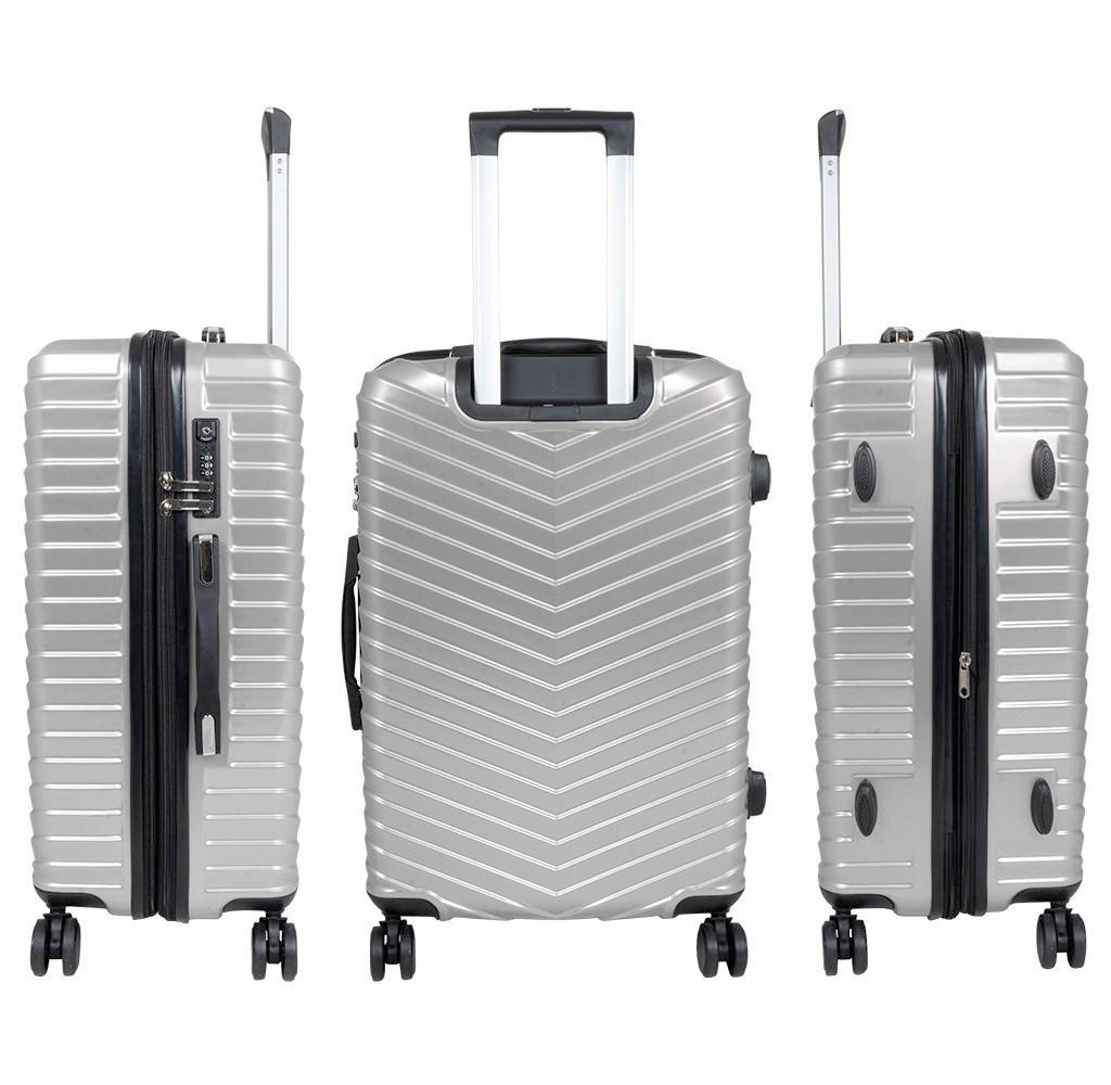 Warenhandel König Hartschalen-Trolley Aligse, 4 Rollen, mit Dehnfalte, aufrecht rollbar, TSA-Schloss Bild 5