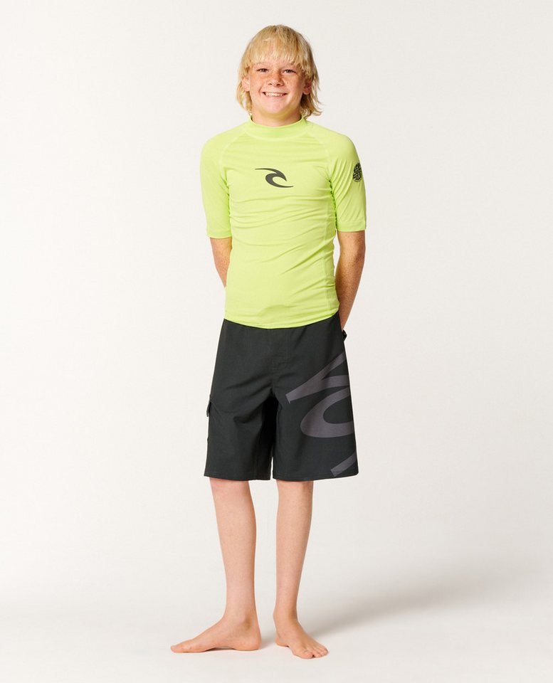 Rip Curl Rash Guard Waves UPF Short Sleeve Rash Giard Bild 3