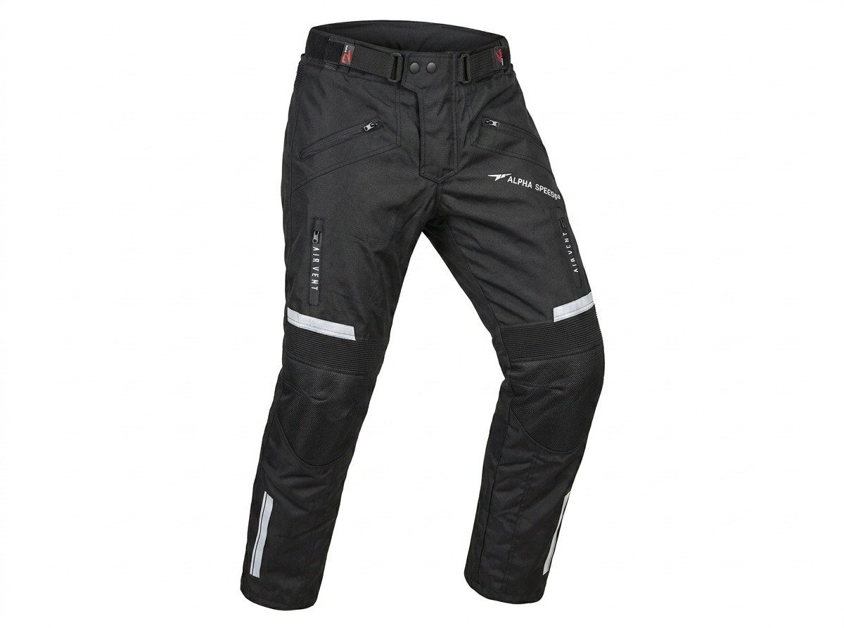 Alpha Speeds Motorradhose SPORT EDITION Allwetter Textil-Kombihose Multifunktionshose (2026) Wasserdicht, trennbares Thermofutter, Air-Vents & Knie-Ergonomie Bild 3