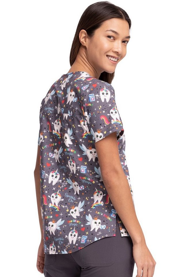 Cherokee Funktionsbluse Bunt bedruckter Damen Kasack "Toothicorn Magic" Kasack mit Motiv Bild 5