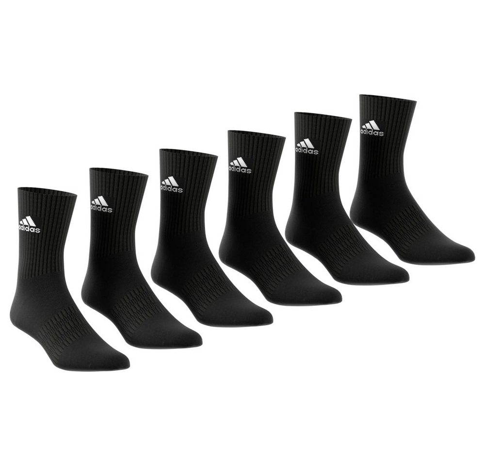 adidas Performance Sportsocken Crew Cushion schwarz - 6 Paar Bild 2