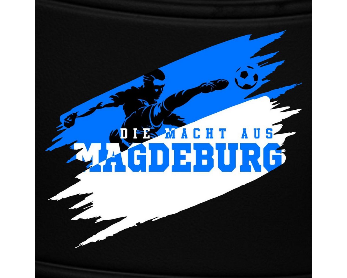 Spreadshirt Die Macht Aus Magdeburg Fußball Fan Badelatschen Herren Badeschuh
