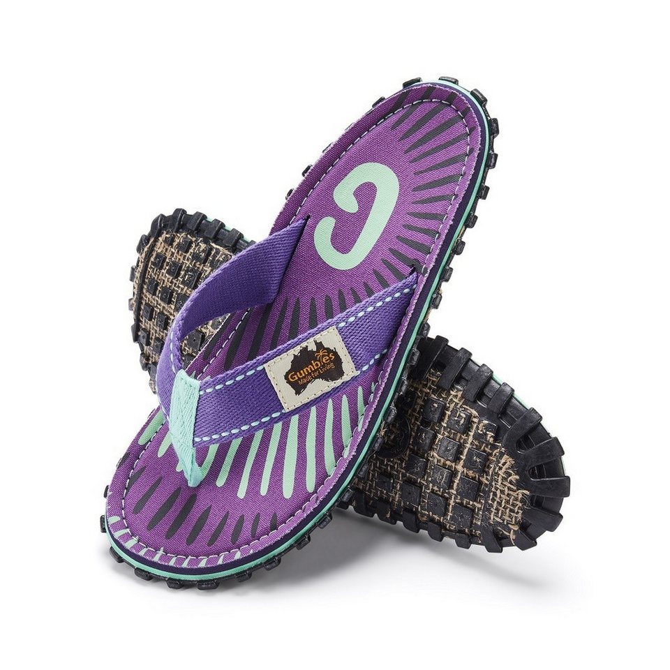 Gumbies Zehensandalen Original Flip Flops Blueberry Burst violett Damen Badeschuh Bild 2