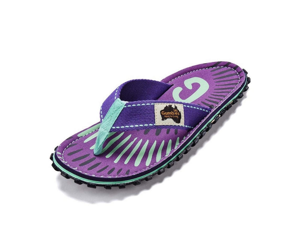 Gumbies Zehensandalen Original Flip Flops Blueberry Burst violett Damen Badeschuh Bild 4