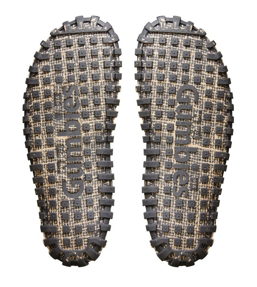 Gumbies Zehensandalen Original Flip Flops Dotty blau/anthrazitgrau Badeschuh Bild 2