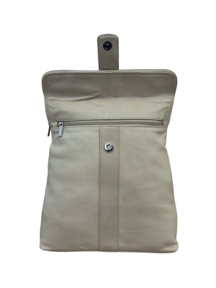 Cinino Cityrucksack C6108, Damen Lederrucksack - City-Bag aus 100% Echt Leder Bild 2