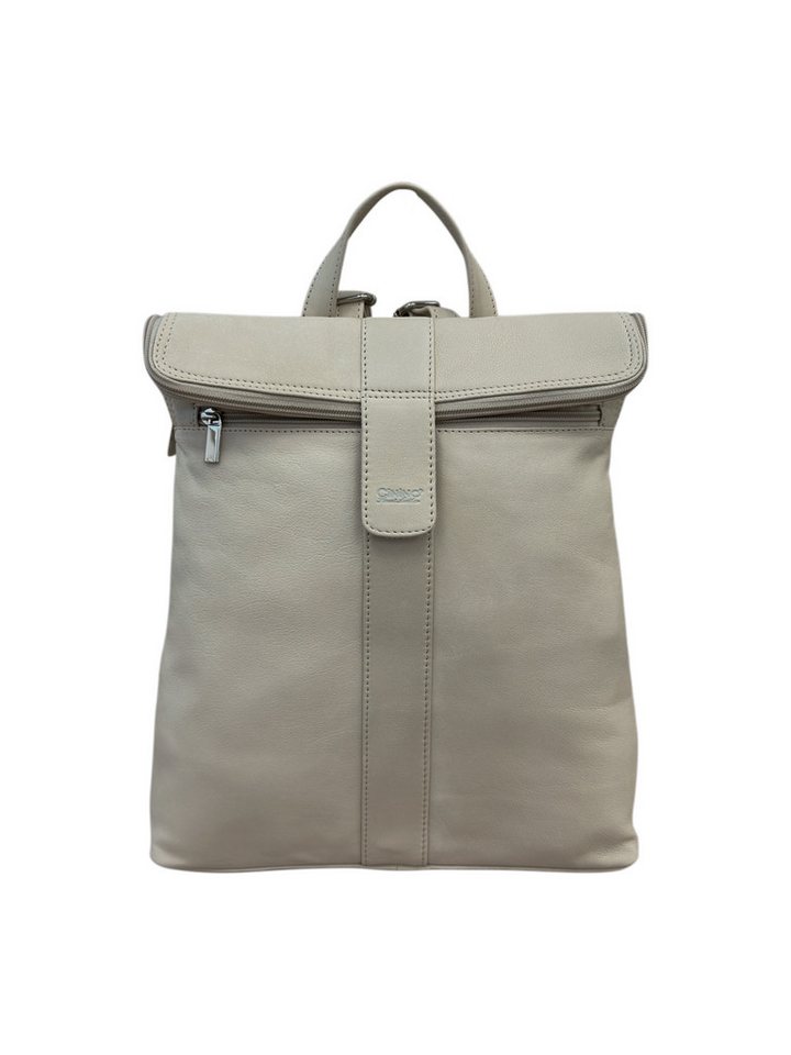 Cinino Cityrucksack C6108, Damen Lederrucksack - City-Bag aus 100% Echt Leder Bild 5