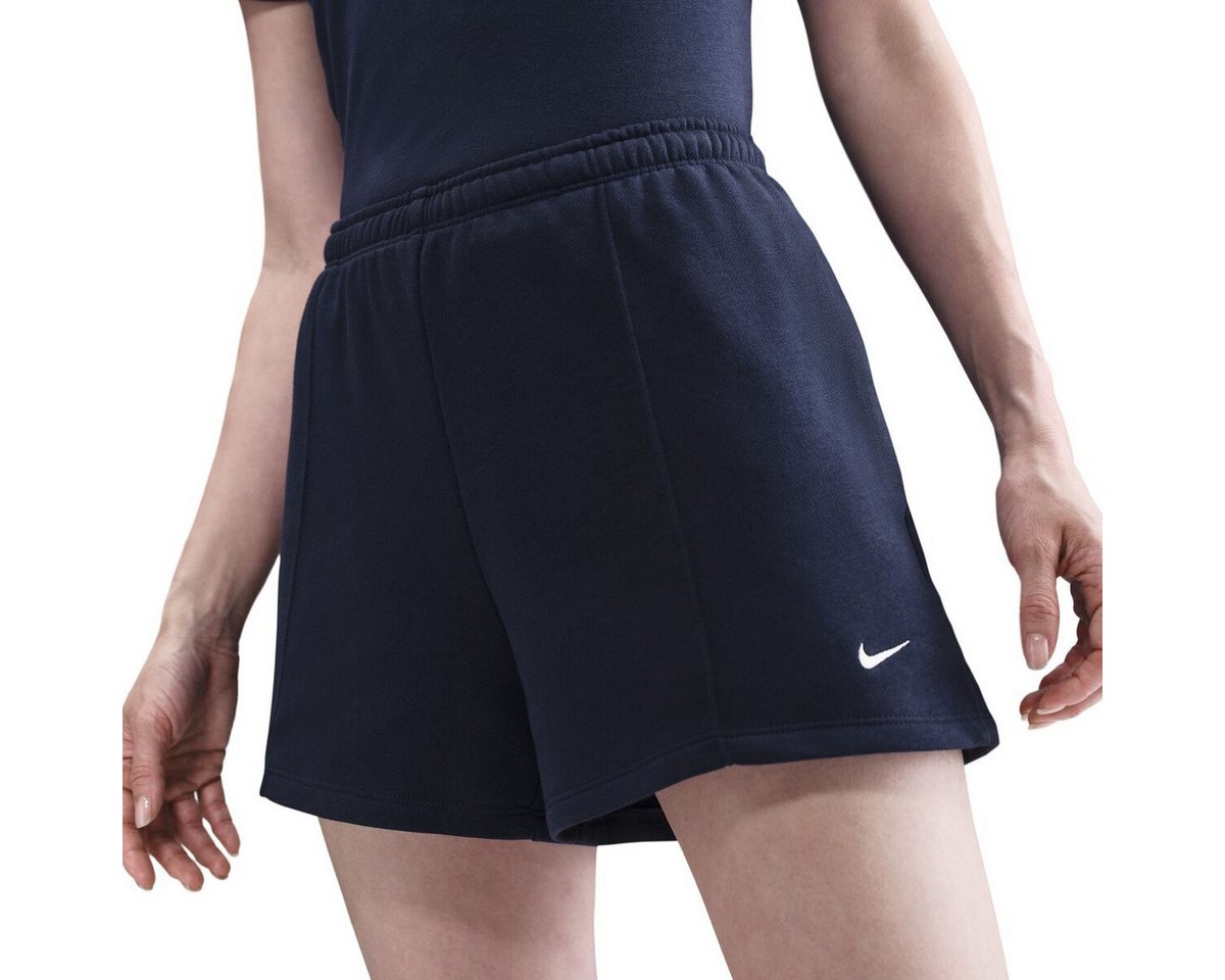 Nike Shorts W NSW NK CHLL FT MR 4IN SHORT MIDNIGHT NAVY/WHITE Bild 4