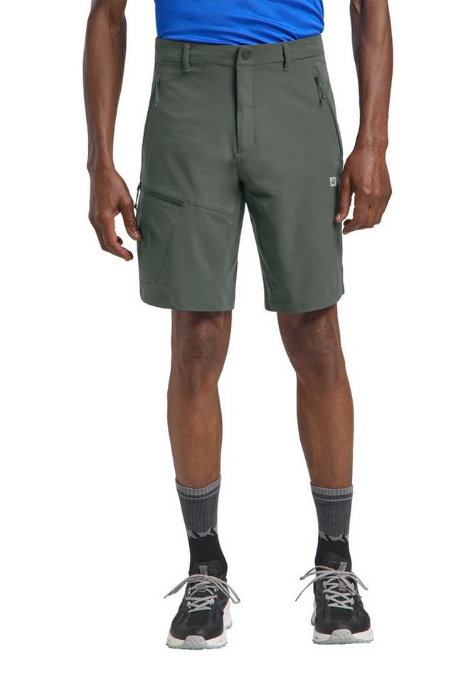 Jack Wolfskin Trekkinghose Wanderhose Pico Trial Short (atmungsaktiv, wasserabweisend) kurz grün Bild 3