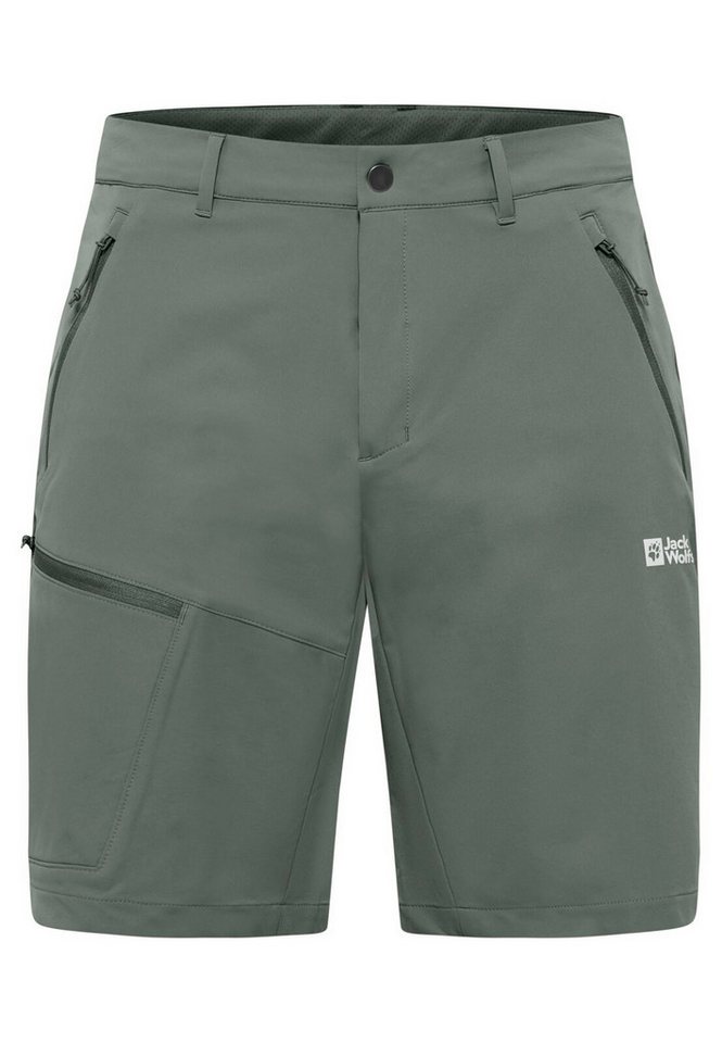 Jack Wolfskin Trekkinghose Wanderhose Pico Trial Short (atmungsaktiv, wasserabweisend) kurz grün Bild 4