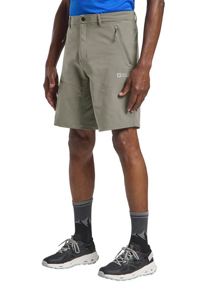 Jack Wolfskin Trekkinghose Wanderhose Pico Trial Short (atmungsaktiv, wasserabweisend) kurz beige Bild 2