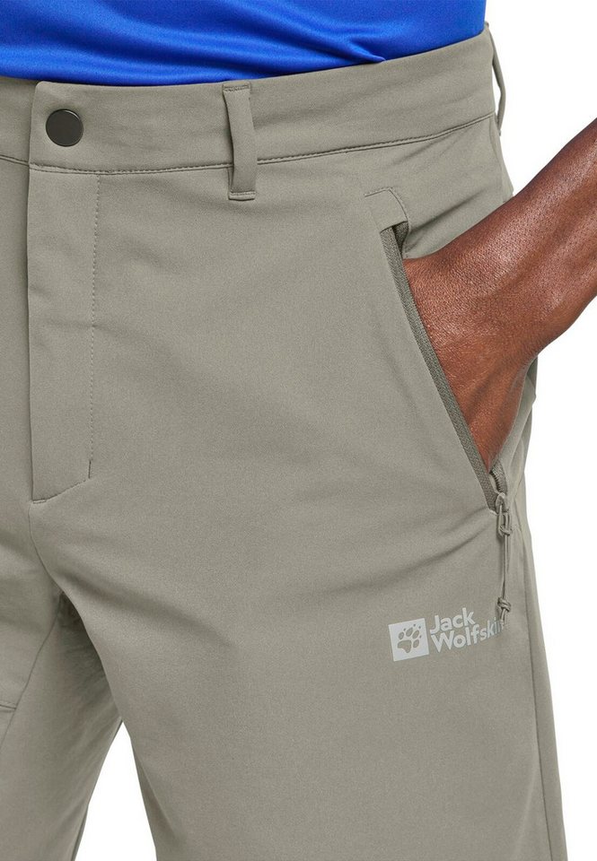 Jack Wolfskin Trekkinghose Wanderhose Pico Trial Short (atmungsaktiv, wasserabweisend) kurz beige Bild 4