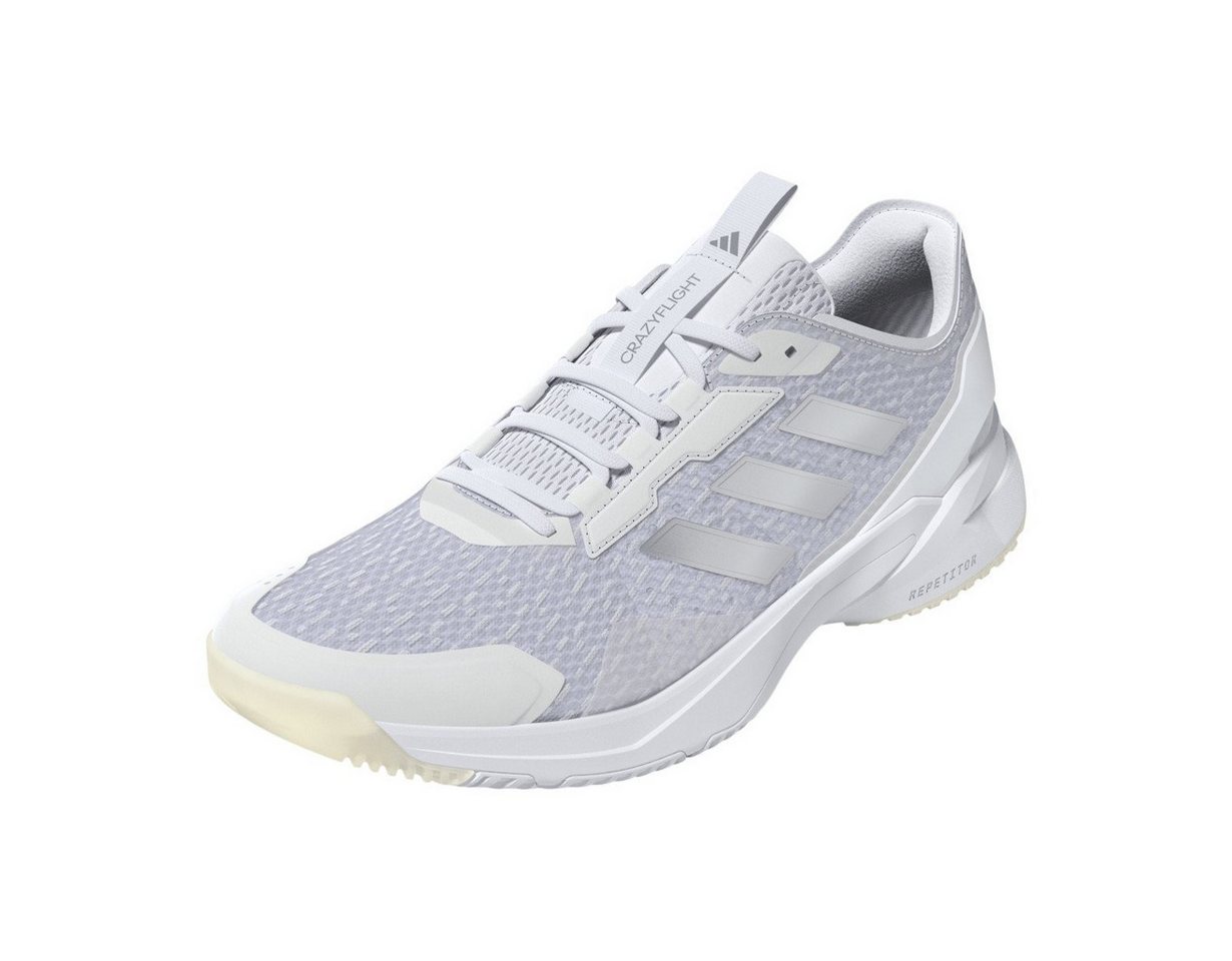 adidas Performance Hallen-Indoorschuhe CrazyFlight 6 weiss/silber Damen Badmintonschuh Bild 3