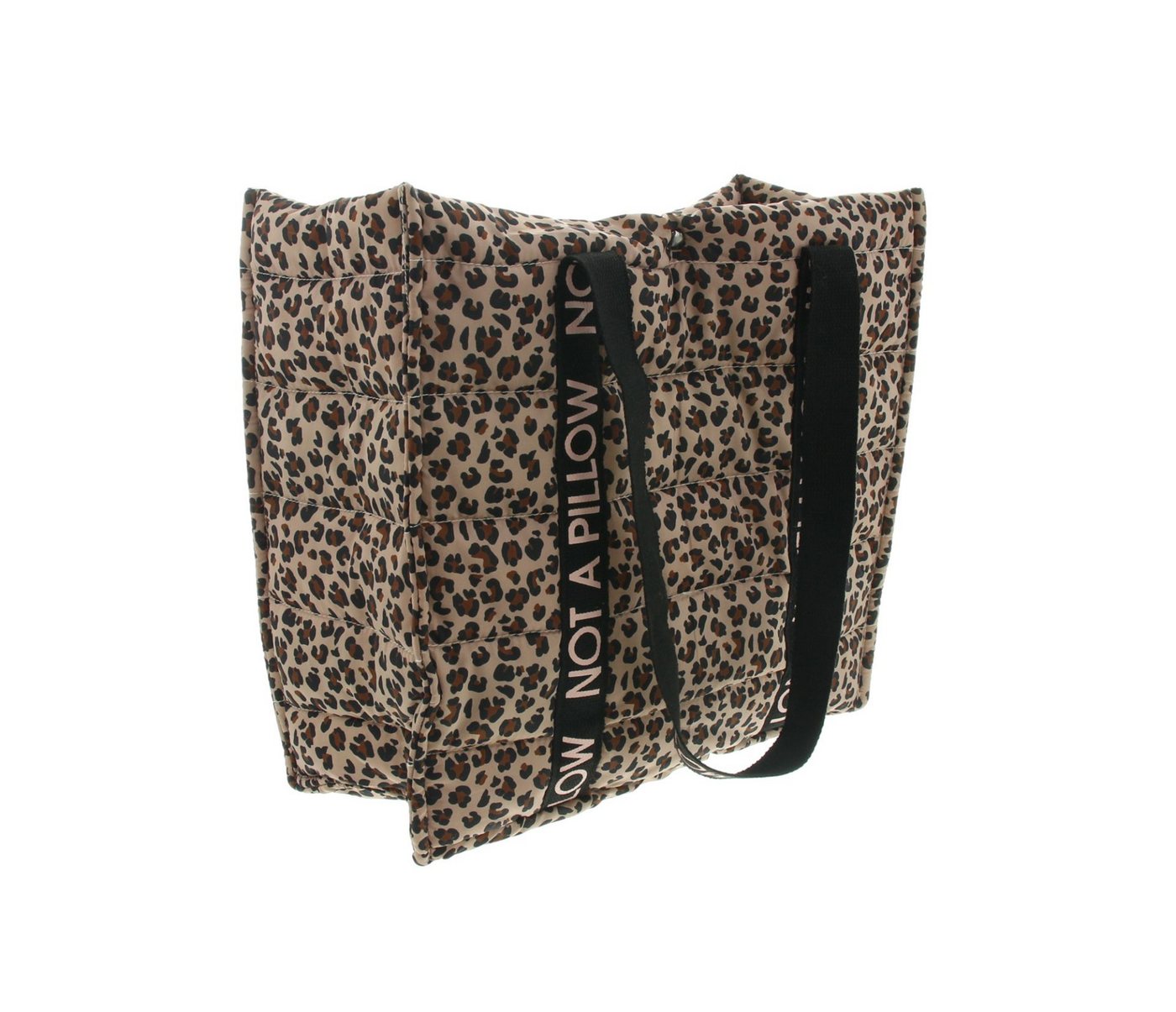 Dekoleidenschaft Einkaufsshopper "Leo" wattierte Tasche, Shopper, Einkaufstasche Leopardenmuster, Schultertasche, Tragetasche, Leopard Handtasche, Strandtasche Bild 2