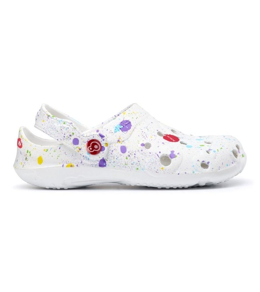 Schuzz Sandale Globule Clog Splash weiss/bunt Damen Badeschuh Bild 2