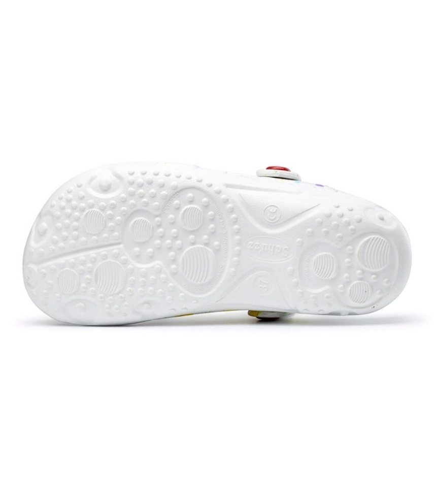 Schuzz Sandale Globule Clog Splash weiss/bunt Damen Badeschuh Bild 3