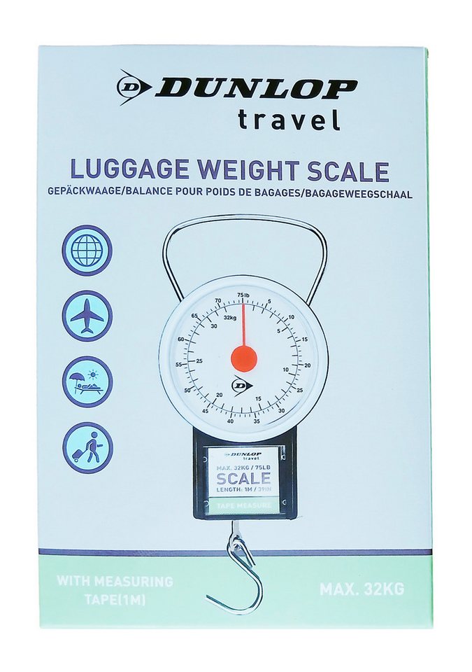 Lifetime Kofferwaage GEPÄCKWAAGE 32kg mit Maßband Kofferwaage Handwaage Zugwaage 91, Tragkraft 32 kg, Reisewaage Hängewaage Angelwaage Waage