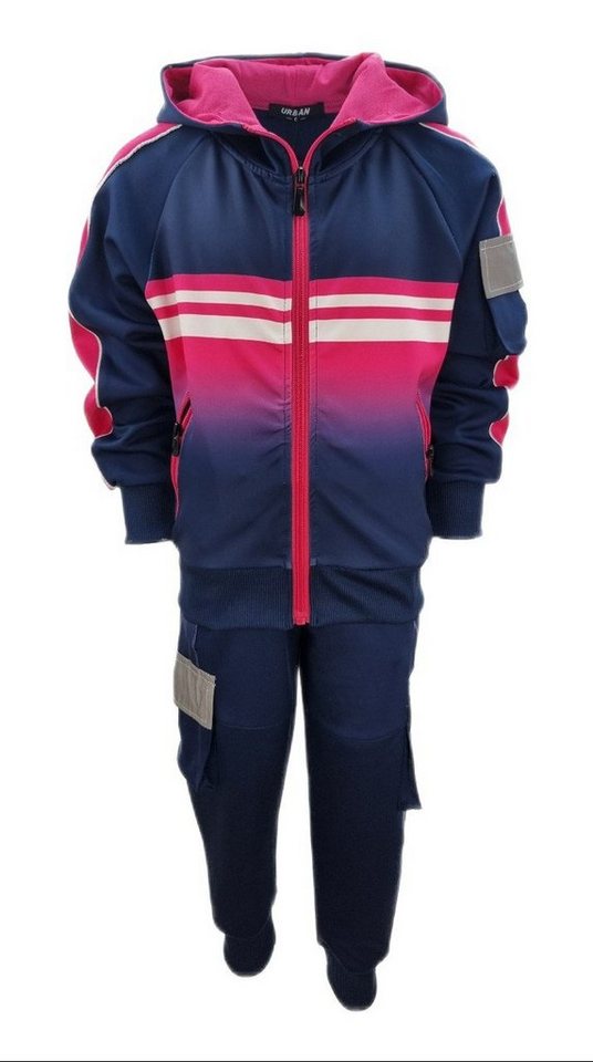 Hessis Freizeitanzug Unisex mit Cargo Taschen Trainingsanzug JF30 (Set, 2-tlg., Jacke mit Jogginghose), Bestehend aus Jacke und Jogginghose, Cargotaschen mit Reflektor Bild 2