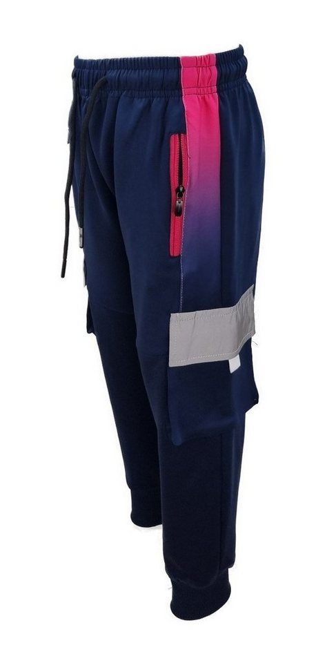 Hessis Freizeitanzug Unisex mit Cargo Taschen Trainingsanzug JF30 (Set, 2-tlg., Jacke mit Jogginghose), Bestehend aus Jacke und Jogginghose, Cargotaschen mit Reflektor Bild 3