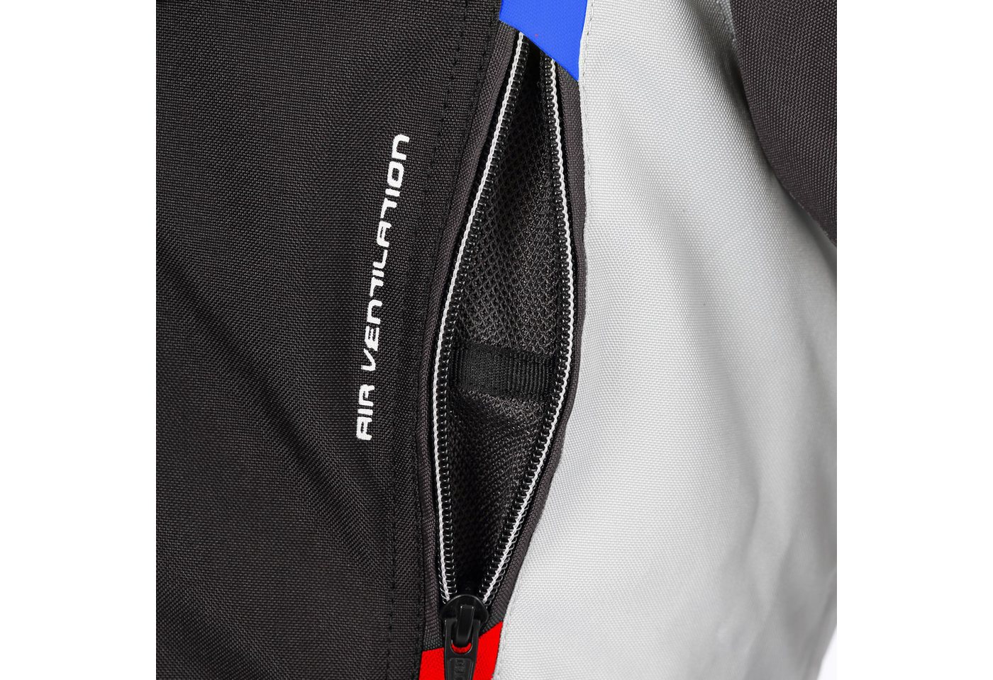 Büse Motorradjacke Büse LAGO PRO Textijacke grau / blau / rot Damen motorradjacke für damen