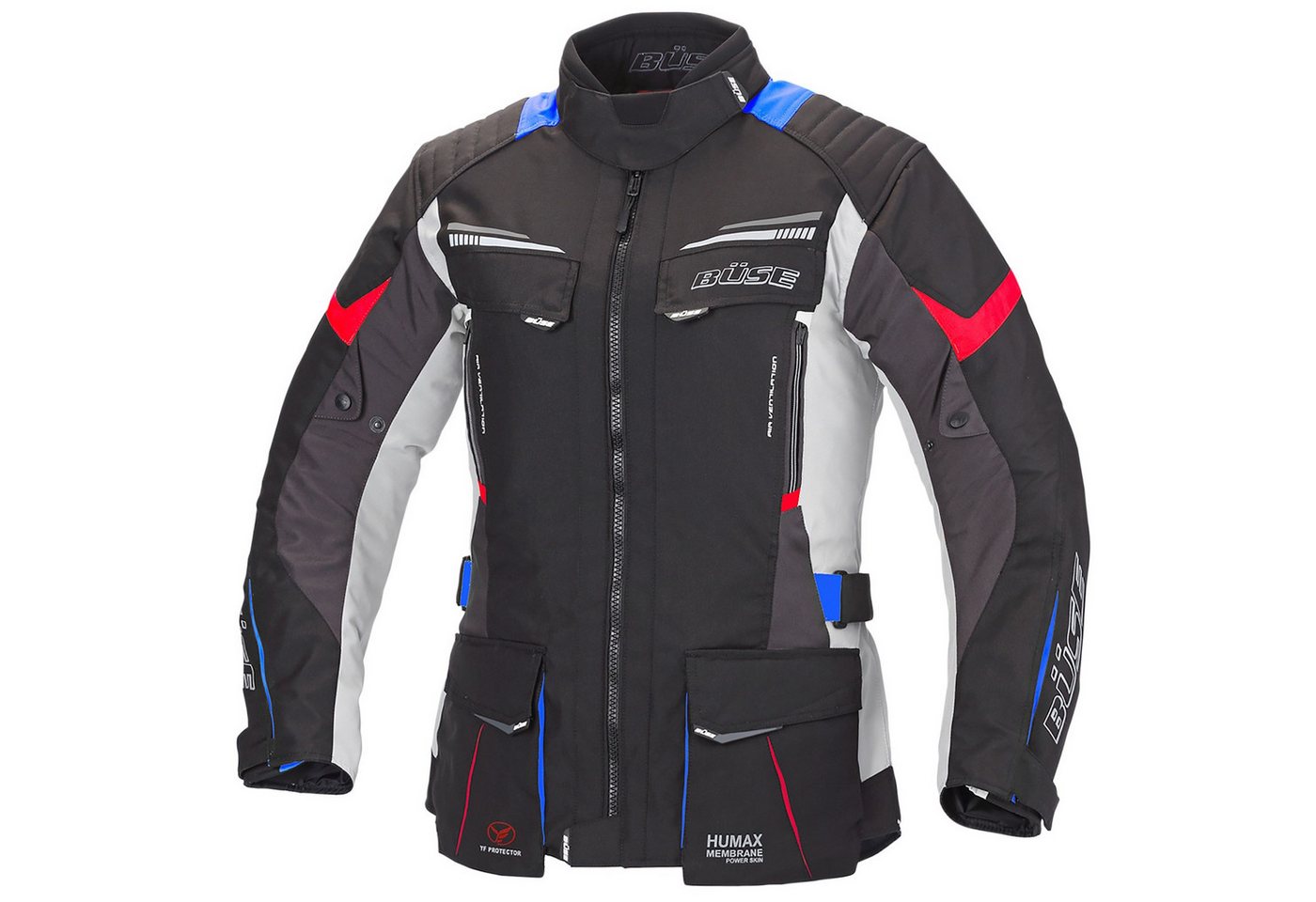 Büse Motorradjacke Büse LAGO PRO Textijacke grau / blau / rot Damen motorradjacke für damen Bild 3