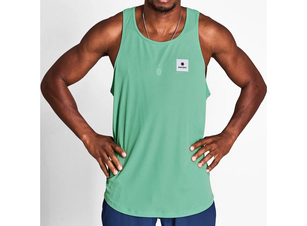 Saysky Laufshirt Saysky Reactive Flow Singlet Green Bild 3