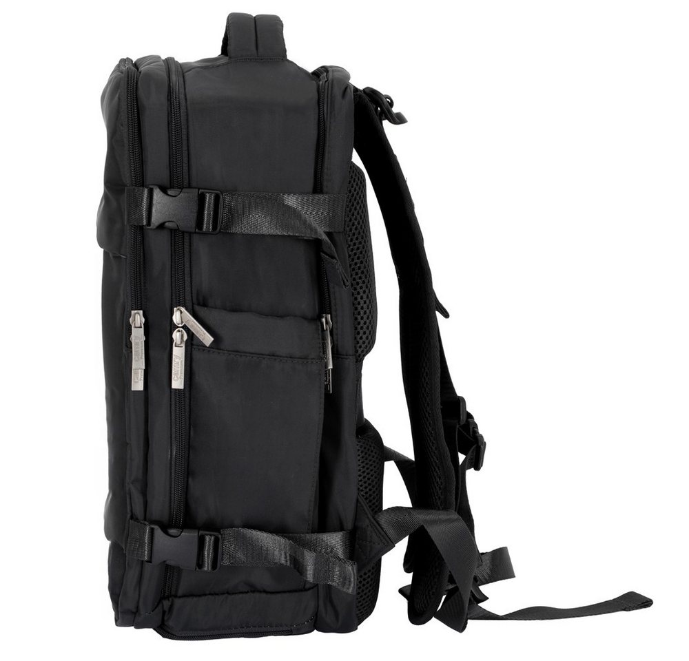 Camry Reiserucksack CR 6880b Handgepäck 24 L, Rucksack mit Laptopfach bis 17 Zoll, Schuhfach, Nassfach, RFID-Fach, Business, Sport, Reise, schwarz Bild 3