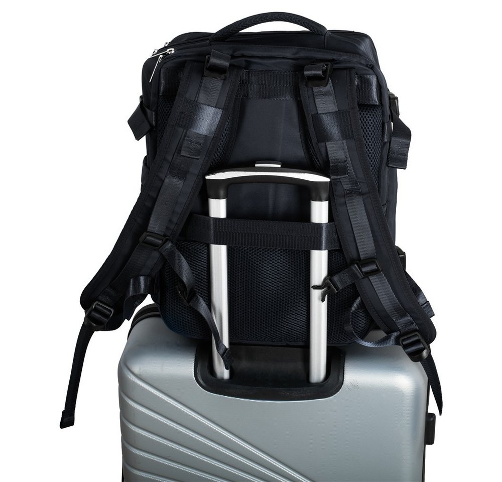 Camry Reiserucksack CR 6880b Handgepäck 24 L, Rucksack mit Laptopfach bis 17 Zoll, Schuhfach, Nassfach, RFID-Fach, Business, Sport, Reise, schwarz Bild 5