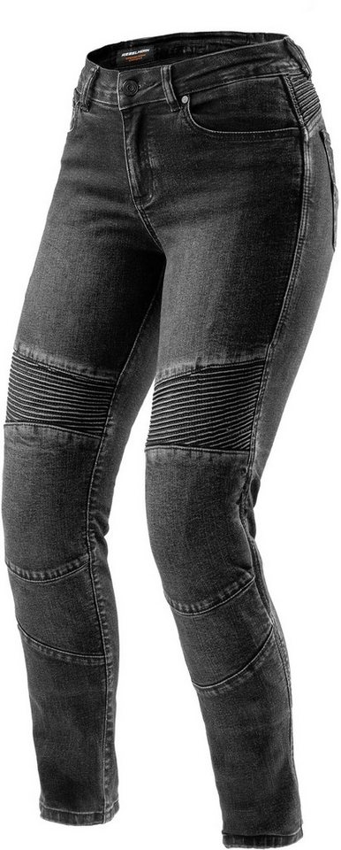Rebelhorn Motorradhose Agness 2 Damen Motorrad Jeans Verbindungsreißverschluss,Hüftprotektoren enthalten,Knieprotektor Bild 4