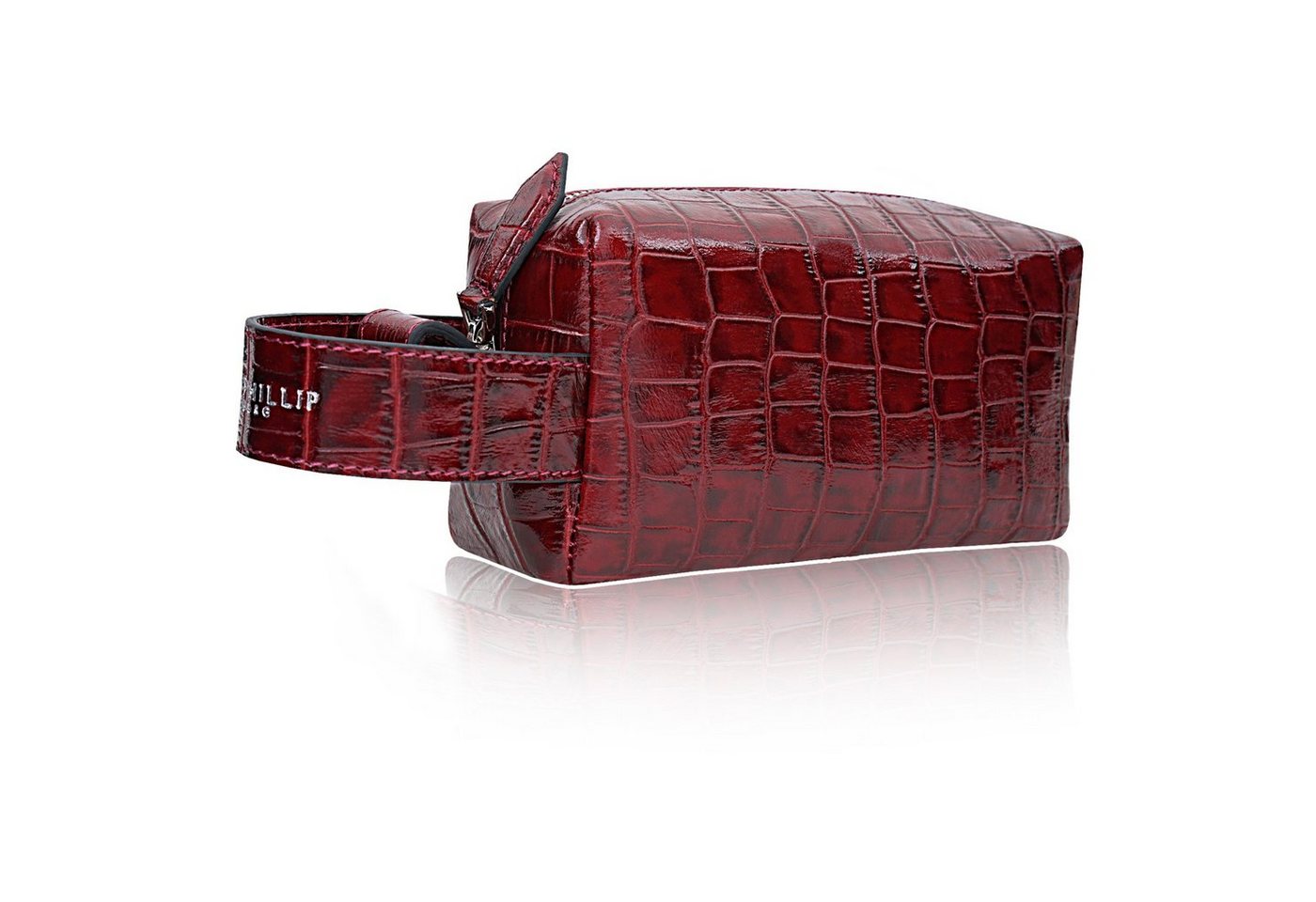 John Phillip Kulturbeutel Handgefertigte Leder Kulturtasche, Rasiertasche für Herren & Damen Bild 3