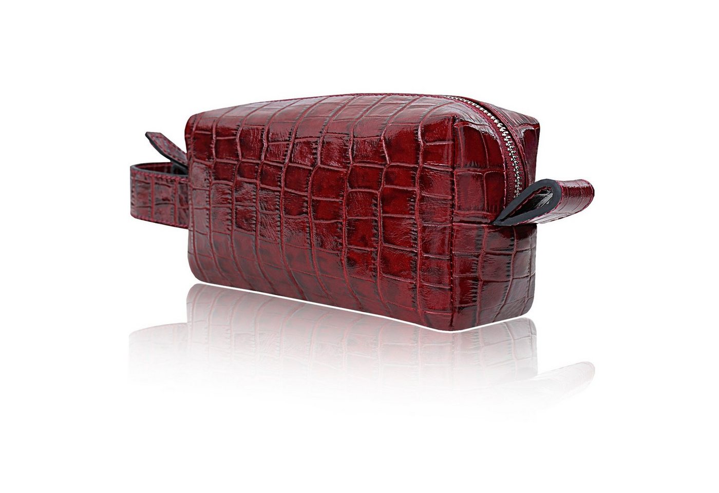 John Phillip Kulturbeutel Handgefertigte Leder Kulturtasche, Rasiertasche für Herren & Damen Bild 4