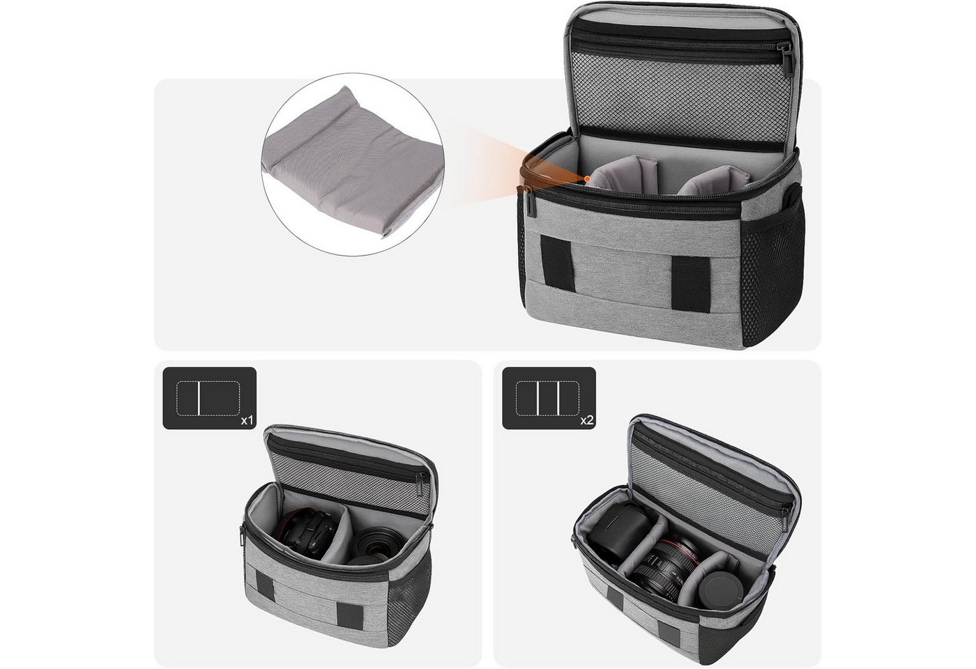 Youyijia Taschenorganizer Kameratasche für DSLR & Systemkamera Bild 4