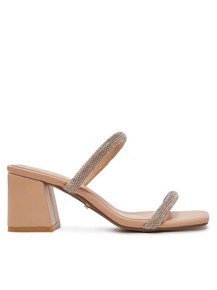 DeeZee Deezee Damen Flip-Flops Beige, Silber R66-1 Badepantolette Bild 2