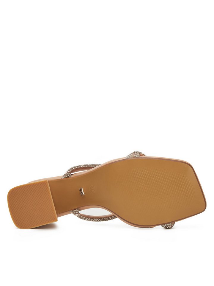 DeeZee Deezee Damen Flip-Flops Beige, Silber R66-1 Badepantolette Bild 5