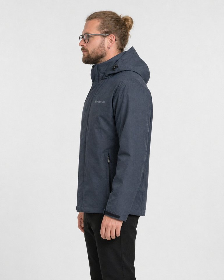 DEPROC Active Outdoorjacke LAVAL MEN CS Funktionsjacke, Wanderjacke, Regenjacke abnehmbare Kapuze Bild 3
