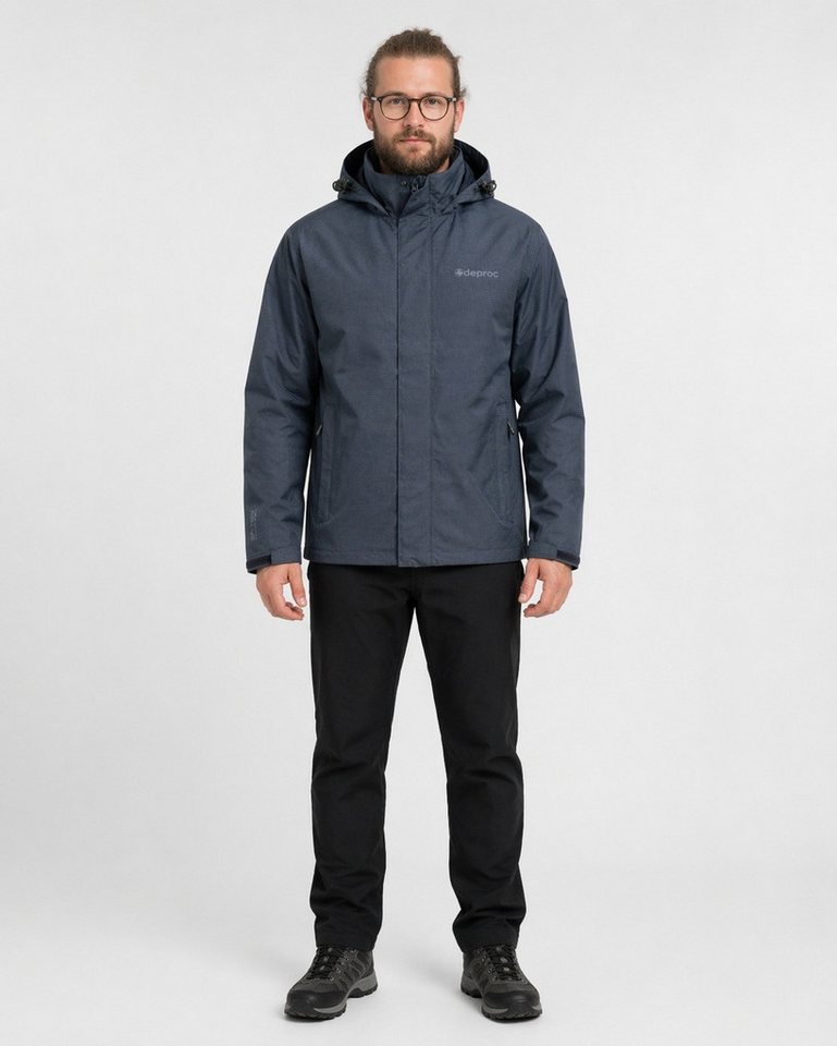 DEPROC Active Outdoorjacke LAVAL MEN CS Funktionsjacke, Wanderjacke, Regenjacke abnehmbare Kapuze Bild 4