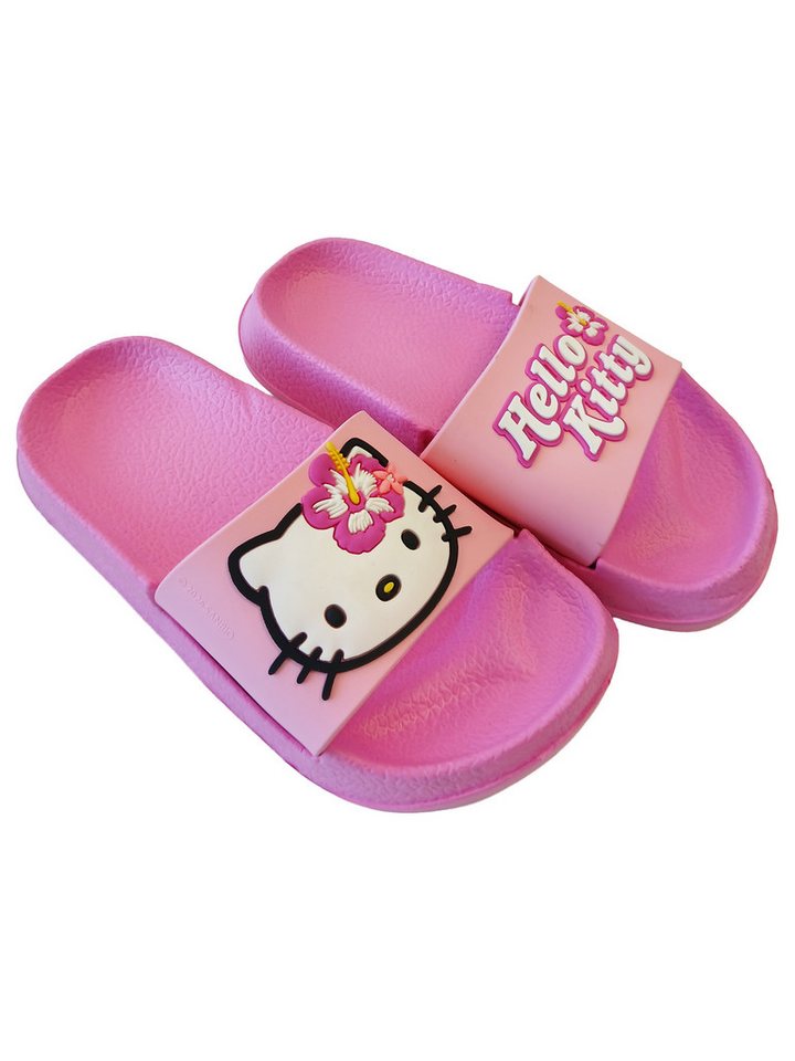 United Labels® Hello Kitty 3D Badelatschen Flower Badeschlappen Badesandalen Badesandale Bild 2
