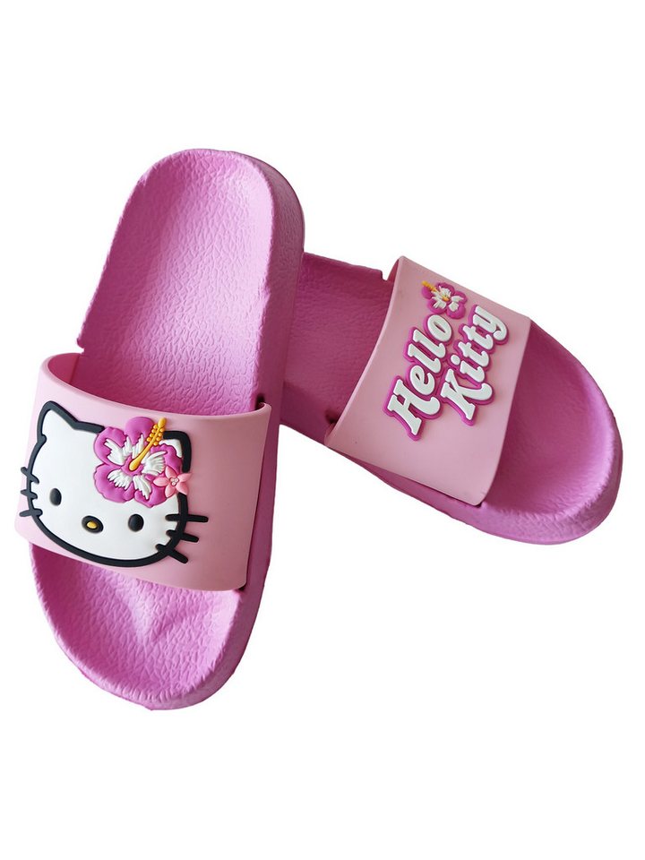 United Labels® Hello Kitty 3D Badelatschen Flower Badeschlappen Badesandalen Badesandale Bild 3