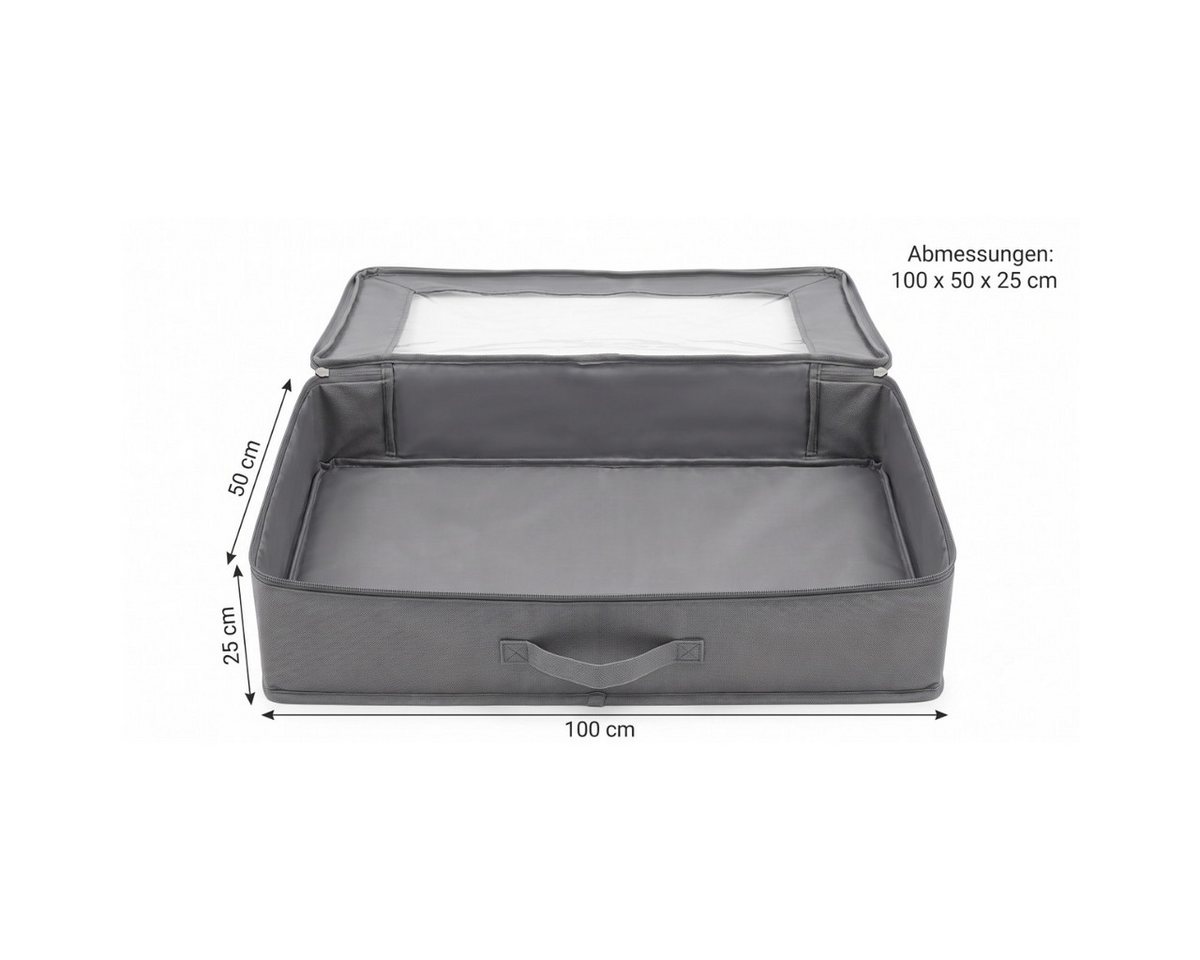 R2 Invest Aufbewahrungstasche 2er Set 100 × 50 × 25 cm mit Sichtfenster (2-tlg) Bild 4