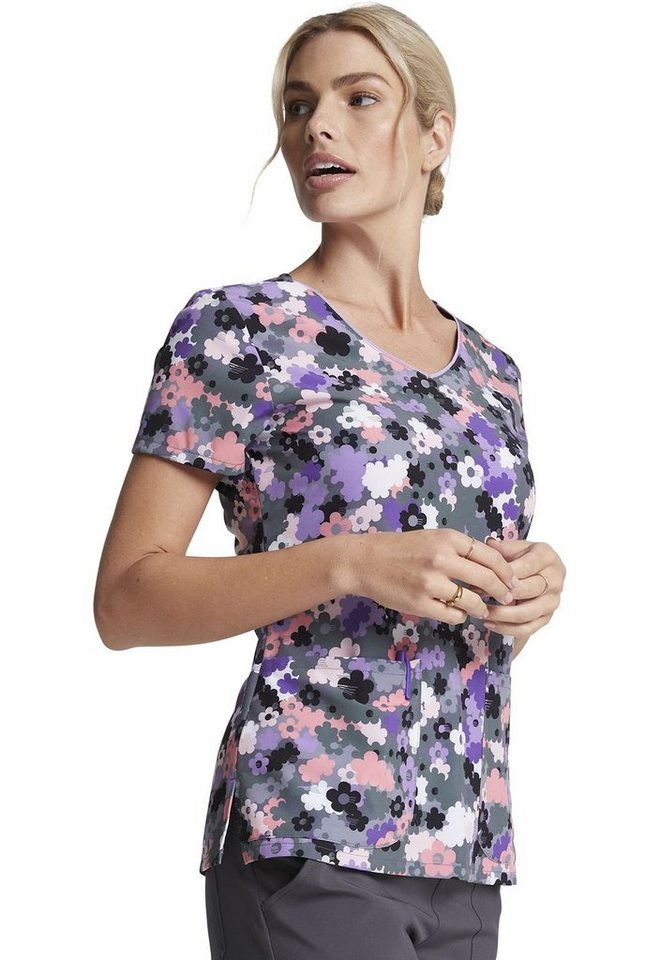 Dickies Funktionsbluse Bunt bedruckter Damen Kasack "Camo Blumen" Kasack mit Motiv Bild 4