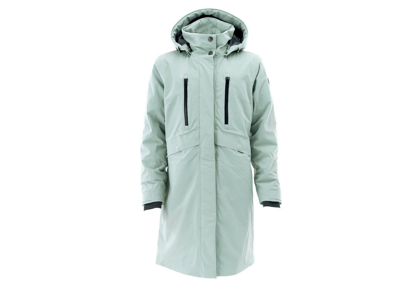 Blue Wave Funktionsmantel Damen Mantel Marie - Outdoor-Mantel Funktionsjacke Allwetterjacke 10000 mm Wassersäule, Verschweißte Nähte, Winddicht, Atmungsaktiv Bild 2