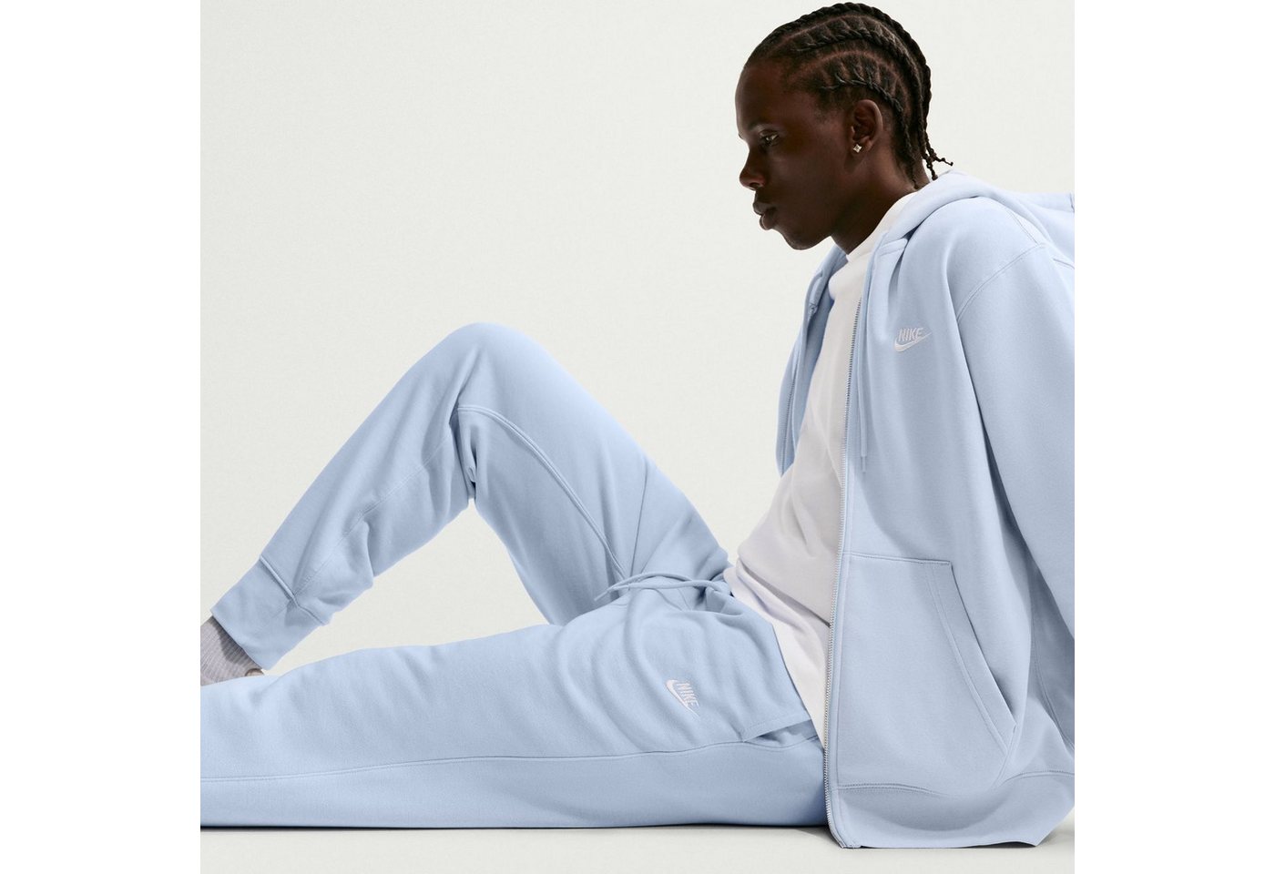 Nike Sporthose M NK CLUB FT JOGGER HYDROGEN BLUE/HYDROGEN BLUE/WH Bild 2
