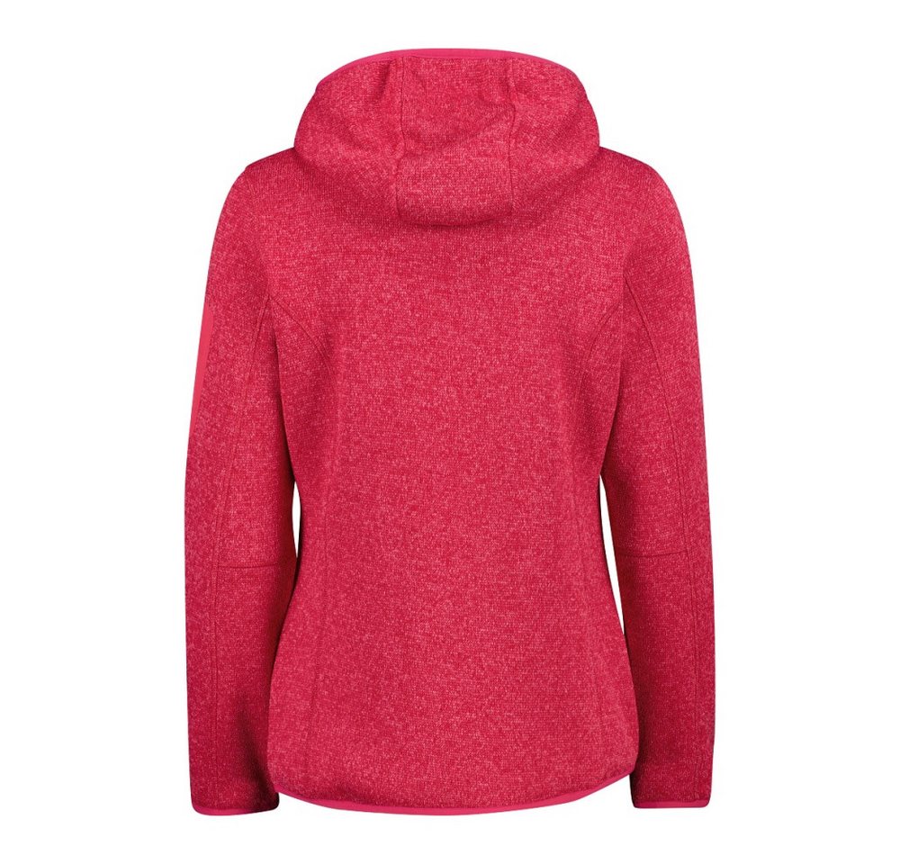CMP Outdoorjacke CMP schwere Fleecejacke Knit-Tech in melierter Optik mit Kapuze Damen